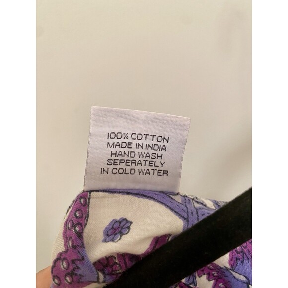 VTG Y2K Butterfly Mini Sun Dress Sz Small  Purple Fairy Boho Ethereal Floral - Picture 10 of 10